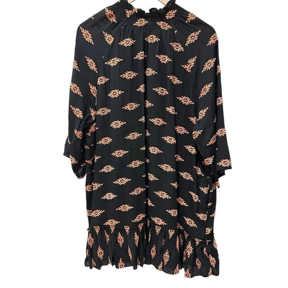 Rhode Marika Mini Tent Dress in Ikat Clip Jacquard - Picture 4 of 15